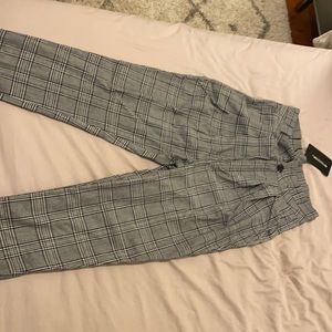 Plaid high waisted dressy pant size 8 US